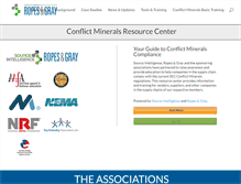 Tablet Screenshot of conflictmineralsresources.com
